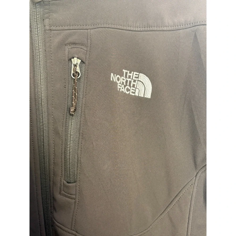 The North Face Apex‎ Bionic Soft Shell Zip Up Jacket Mens Brown Zipper Pockets L